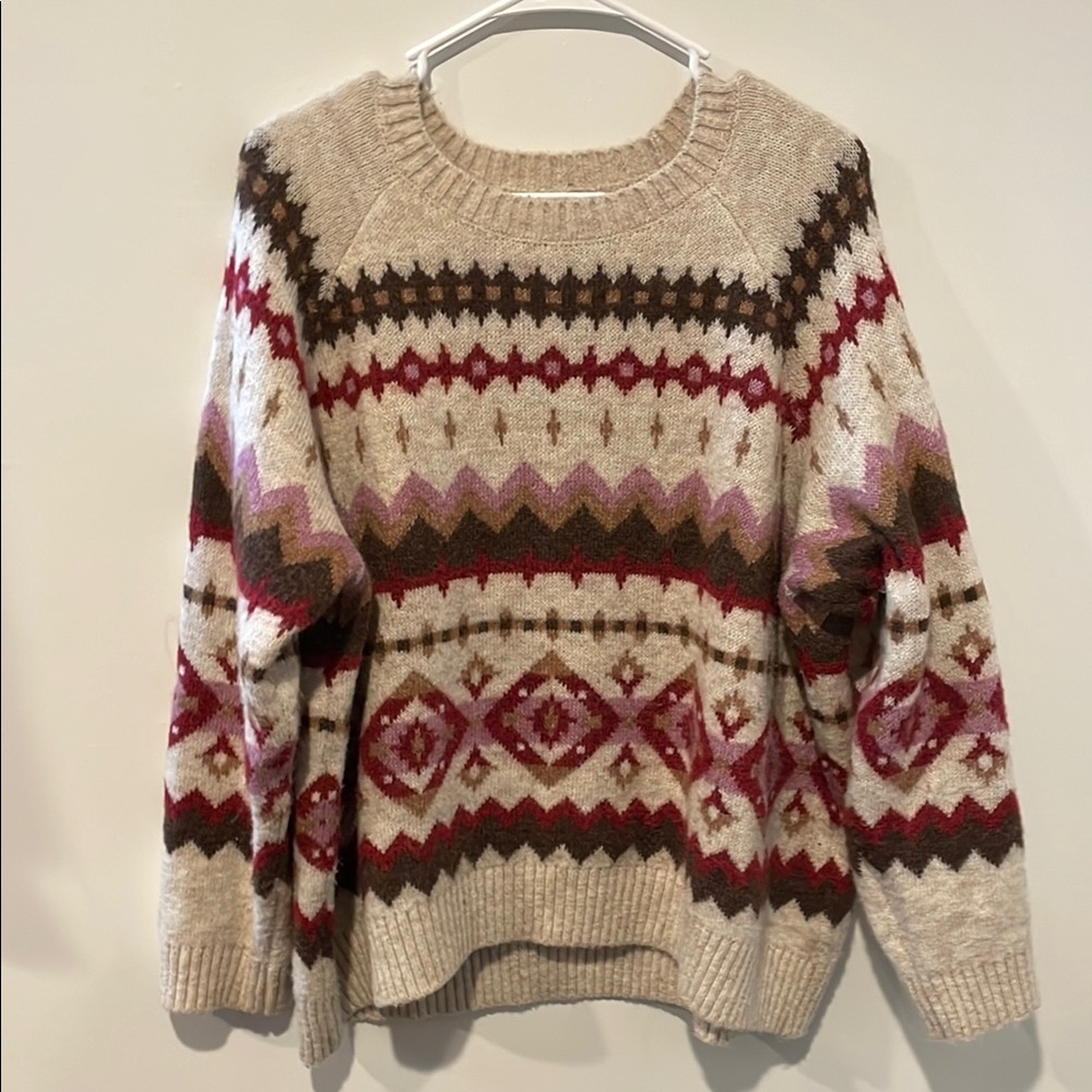 Cozy Multicolor Patterned Sweater